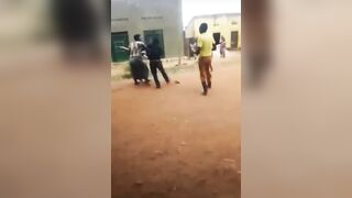 Street Fight done the African Way...Sticks and Chaos including Double KO