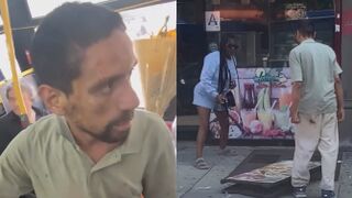 Homeless Man Spits on Woman on New York Bus and Immediately Regrets It