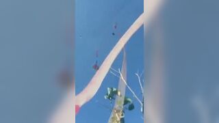 Amazing Video shoes Little Girl Flying a Kite gets Tangled and Lifted and Tossed into the Air (See Info)