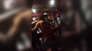 Bad Ass Girlfriend Knocks Out her Man at the Pool Table