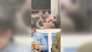Bad Girl on the Subway almost Gets Herself in Trouble...