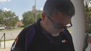 FedEx driver fired after Ring camera catches him using racial slur during delivery