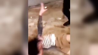 Asian Man Beats the Heck out of his Wife for Hitting him with the Vodka Bottle
