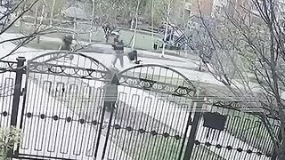 Hit and Run: Little Boy on Skateboard is Crushed by 2 Bigger Kids on a Scooter