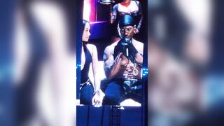 Haha Woman goes Viral at Usher show for refusing to Kiss him
