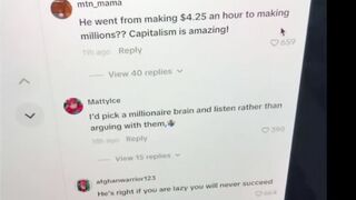 Younger woman critiques Patrick Bet David a Multi-Millionaire, saying he got lucky basically