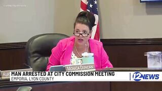 Remember... no dissent allowed! Physics Teacher Carried Out of Kansas Meeting for CLAPPING Against Data Centers