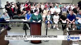Remember... no dissent allowed! Physics Teacher Carried Out of Kansas Meeting for CLAPPING Against Data Centers
