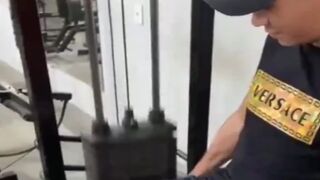 Exercise Machine Opens up Man's Head.