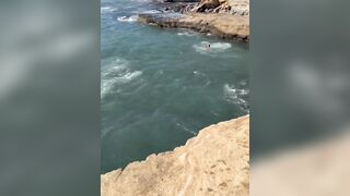 Teen hospitalized after dangerous jump from Sunset Cliffs