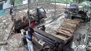 Vietnamese Kid isn't Too Bright Aliright. Why would he put his Hand in a Wood Shredder