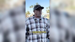 Old fart freaks out but there is a little twist at the end