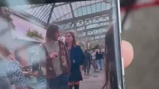 British father caught a foreign man taking pictures of his kids