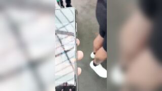 British father caught a foreign man taking pictures of his kids