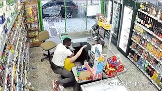 African Male Strangles Store Clerk and Brings her in the "Back". Steals Mangoes