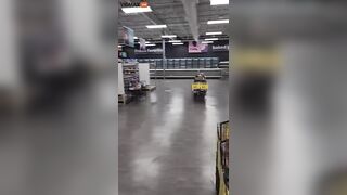 Drunk Hobo With Speech Impediment Walks Around Save-A-Lot During Store Closing Sale