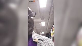 Drunk Hobo With Speech Impediment Walks Around Save-A-Lot During Store Closing Sale