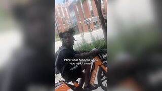 Creep Follows Woman and Spits on Her After She Rejected His Advances