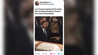 Lara Trump at Lindsay Graham's Funeral. I stand with Lara