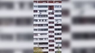 Strange Suicide, Moscow: Woman Hangs Herself from Top Floor of Building.