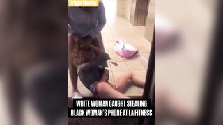 White Woman Accused Of Stealing Black Woman`s Phone Inside LA Fitness
