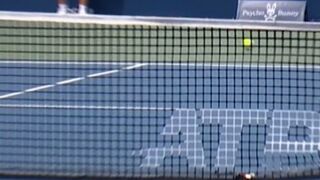 Glitch in the Matrix: Tennis Ball goes through the Net. Just watch