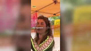Lady didn’t like The Charlie Kirk Freedom Shirt a guy was wearing.