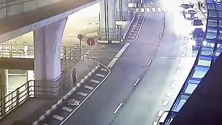 Macau, China: Tourist outside the Airport is Struck by Speeding Driver, Hit and Run was Arrested