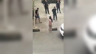NUDE SYRIAN DRUGGED WOMAN GONE CRAZY BUT KEEP GER HIJAB ON HER HEAD