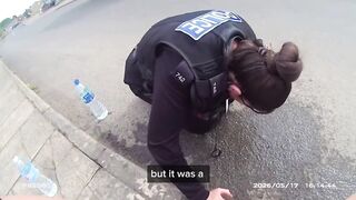 Policewoman temporarily blinded and left struggling to breathe after being maced