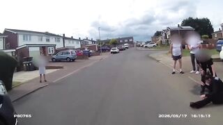 Policewoman temporarily blinded and left struggling to breathe after being maced