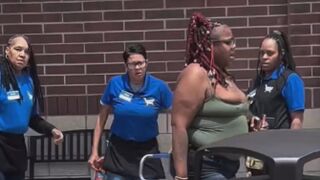 Kroger Employees Swarm Alleged Shoplifter and Take Back the Cart