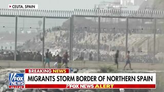 Illegal Aliens Storm The Border In Northern Spain Unchecked