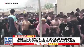 Illegal Aliens Storm The Border In Northern Spain Unchecked