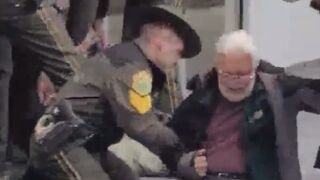 9-year-old anti-ICE rioter gets arrested by State Troopers