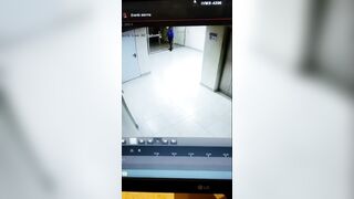Security Guard FREAKS OUT After Realizing He’s Been Talking to NO ONE