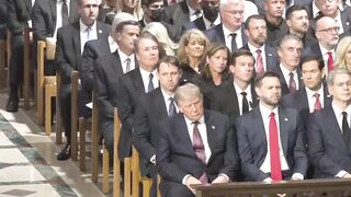 Dozing Donny Nods Off At Lindsey Graham Service