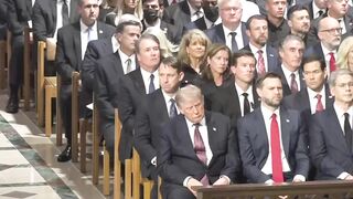 Dozing Donny Nods Off At Lindsey Graham Service
