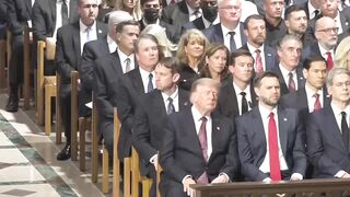 Dozing Donny Nods Off At Lindsey Graham Service