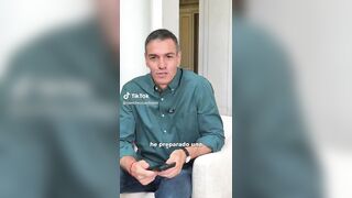 Soros buttboy Spanish PM Pedro Sánchez Yesterday during the Islamists invasion, relea