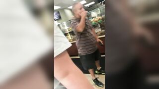 Shorty came in for a bagel but lost it on a woman