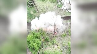 Ukrainian Soldier tries Shooting Drone Missile...is Blown to Pieces