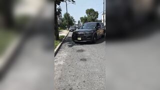 Karen Foams at Mouth While Harassing ICE Agents During Detention