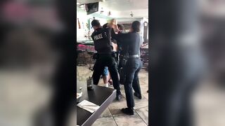 Two Officers Nearly Knocked Out in Wild Arrest Brawl at Tequila Restaurant