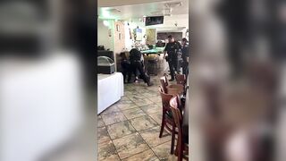Two Officers Nearly Knocked Out in Wild Arrest Brawl at Tequila Restaurant