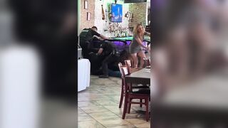 Two Officers Nearly Knocked Out in Wild Arrest Brawl at Tequila Restaurant