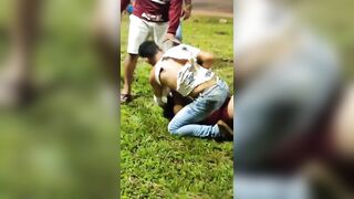 Hilarious Fight shows Man Struggling with a Female..or