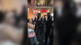 A large brawl broke out at the Royce Social Club inside the Tropicana Casino