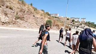 Nick Shirley catches the military leading illegal migrants off the mountain and down