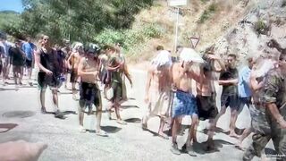 Nick Shirley catches the military leading illegal migrants off the mountain and down